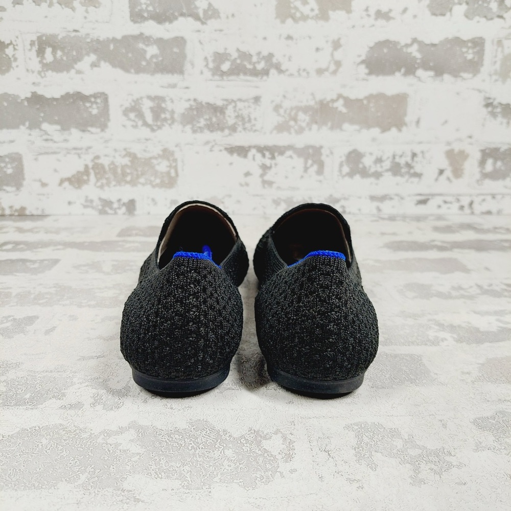 NEW Rothy's The Flat Black Knit Round Toe Slip On Loafers C329 - Picture 2 of 8